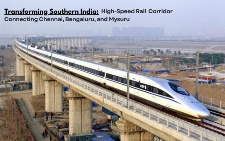 Transforming Southern India: High-Speed Rail Corridor Connecting Chennai, Bengaluru, and Mysuru